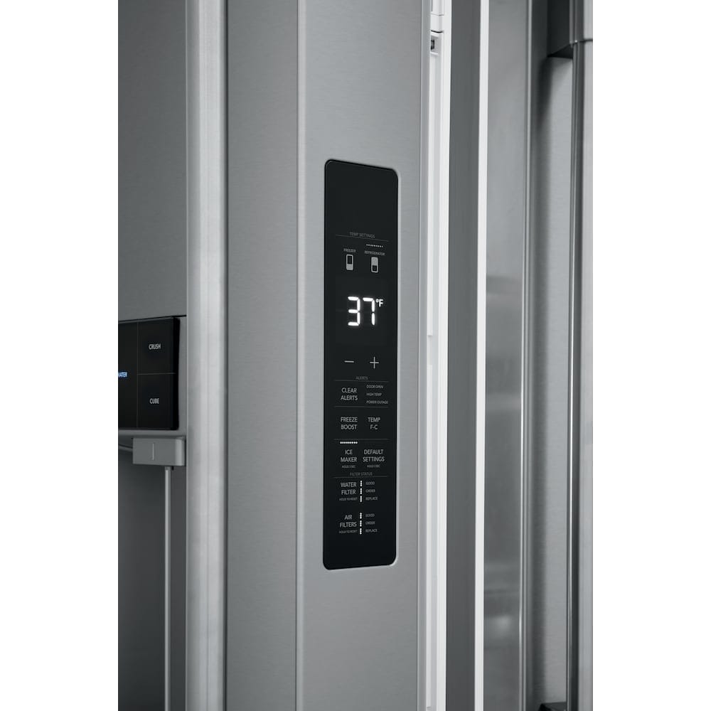 Frigidaire Professional 36 Inch Counter-Depth 4-Door French Door Refrigerator, 21.4 Cu. Ft., Stainless Steel - PRMC2285AF