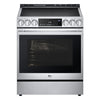 LG Studio 30 Inch Slide-In Smart Induction Range with InstaView and Air Fry - LSIS6338F