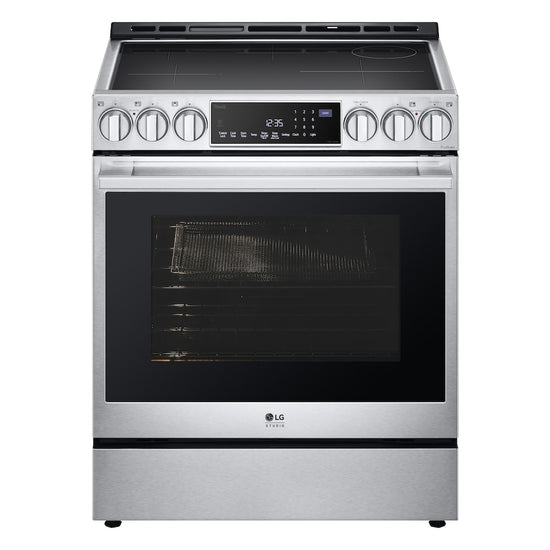 LG Studio 30 Inch Slide-In Smart Induction Range with InstaView and Air Fry - LSIS6338F