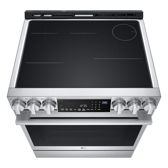 LG Studio 30 Inch Slide-In Smart Induction Range with InstaView and Air Fry - LSIS6338F