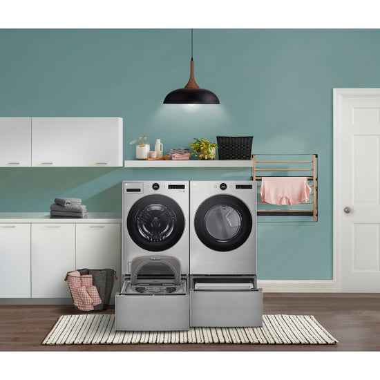 LG 27 Inch 1 cu. ft. Laundry Pedestal Washer, Graphite Steel - WD300CV