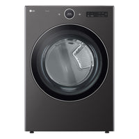LG 7.4 cu. ft. Vented Stackable Smart Electric Dryer, Black Steel - DLEX6700B