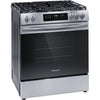 Frigidaire 30 in. 5 Burner Front Control Gas Range with Steam Clean, Stainless Steel - FCFG3062AS