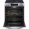Frigidaire 30 in. 5 Burner Front Control Gas Range with Steam Clean, Stainless Steel - FCFG3062AS