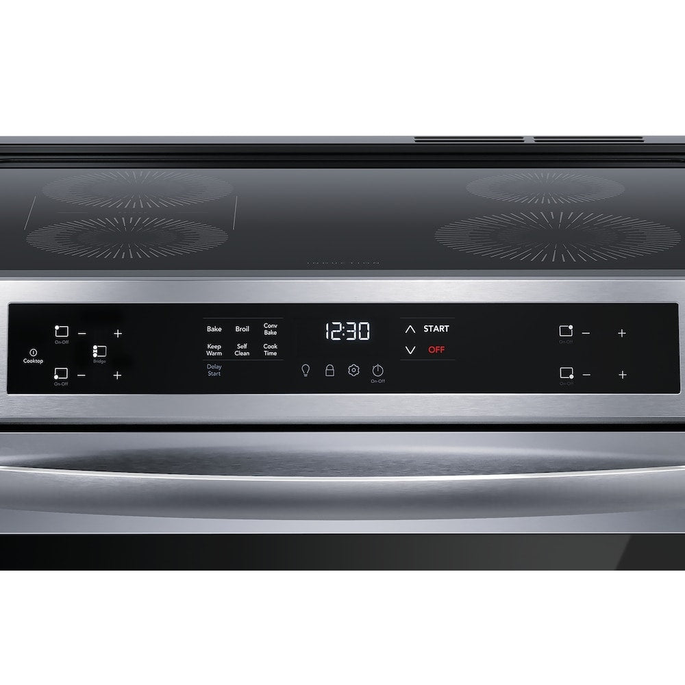 FRIGIDAIRE 30 IN. 5.3 CU. FT. STAINLESS STEEL FREESTANDING INDUCTION RANGE WITH CONVECTION BAKE - FCFI308CAS