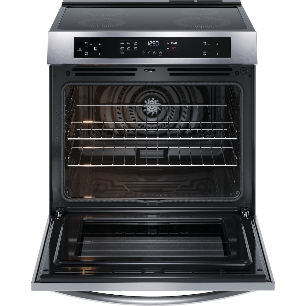 FRIGIDAIRE 30 IN. 5.3 CU. FT. STAINLESS STEEL FREESTANDING INDUCTION RANGE WITH CONVECTION BAKE - FCFI308CAS