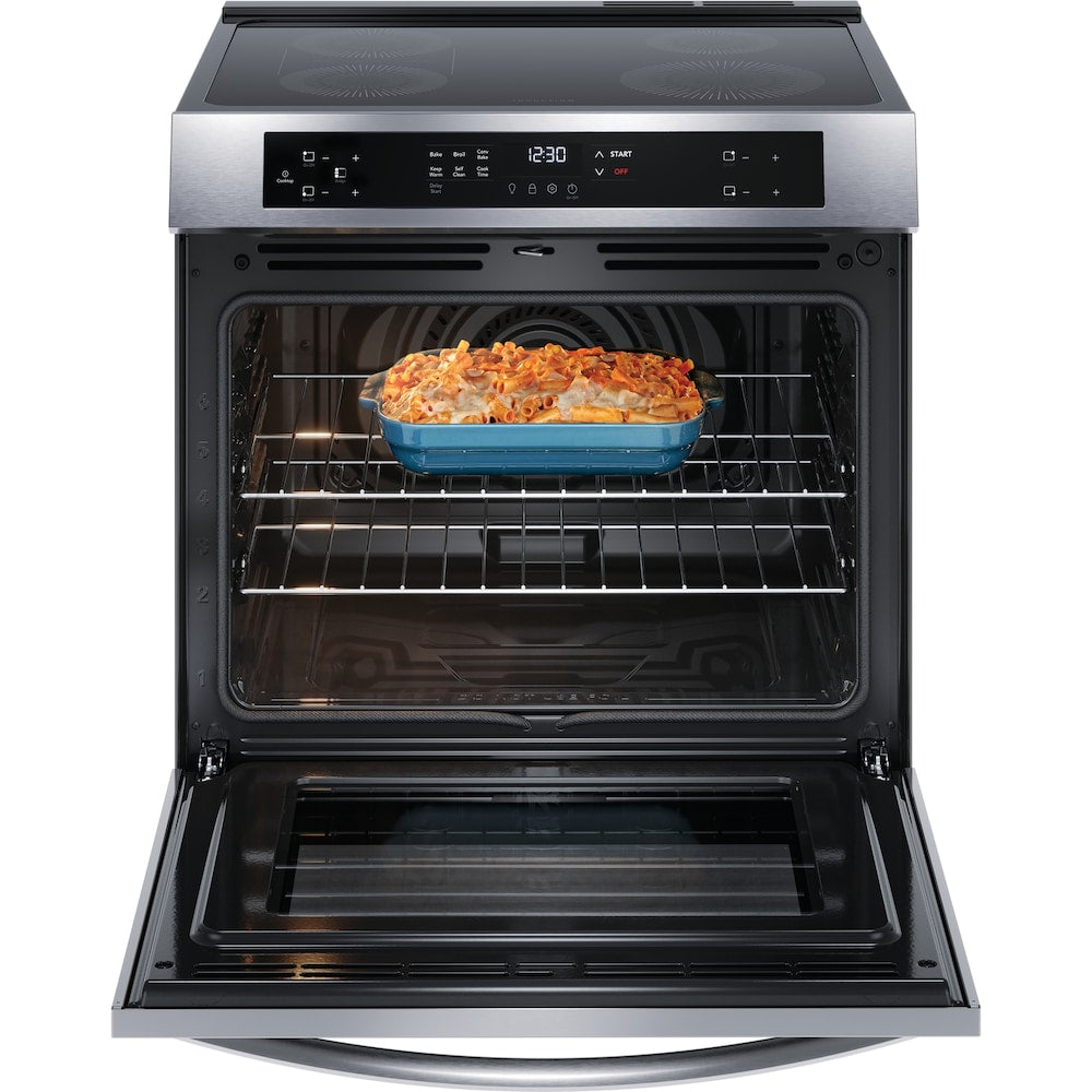 FRIGIDAIRE 30 IN. 5.3 CU. FT. STAINLESS STEEL FREESTANDING INDUCTION RANGE WITH CONVECTION BAKE - FCFI308CAS