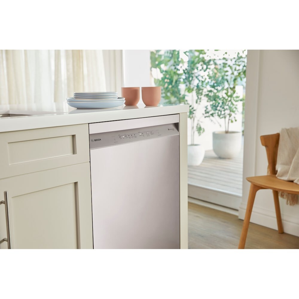 Bosch 100 Premium Series 24-Inch Smart Built-In Dishwasher, Stainless Steel - SHE5AE75N