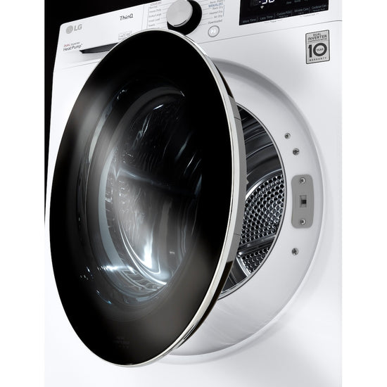 LG 24 Inch Ventless Heat Pump Electric Dryer, White - DLHC1455W