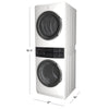 Electrolux Laundry Tower 5.2 cu. ft. Washer & 8 cu. ft. Electric Dryer - ELTE760CAW