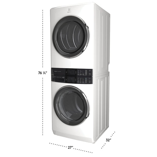 Electrolux Laundry Tower 5.2 cu. ft. Washer & 8 cu. ft. Electric Dryer - ELTE760CAW