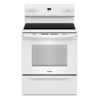 Whirlpool 30 Inch Electric Freestanding Range with 5.3 cu. ft. Capacity, White - YWFES3530RW