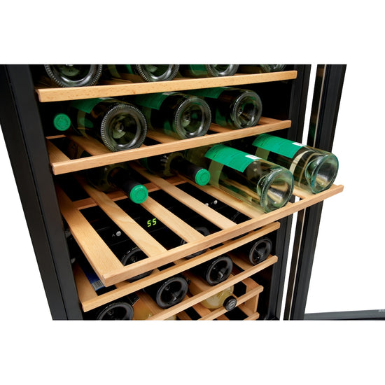 Frigidaire 21.5 Inch 45-Bottle Dual Zone Freestanding Wine Cooler - FRWW4543AS