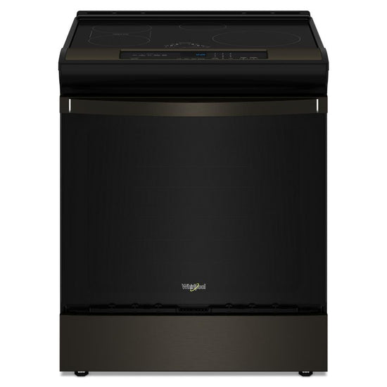 Whirlpool 30 Inch Induction Slide-In Convection Range with 6.4 cu. ft. Capacity, Black Stainless - WSIS5030RV