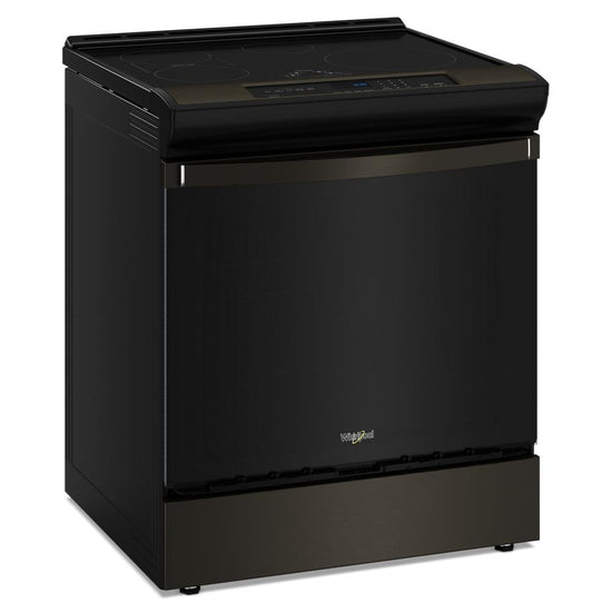 Whirlpool 30 Inch Induction Slide-In Convection Range with 6.4 cu. ft. Capacity, Black Stainless - WSIS5030RV