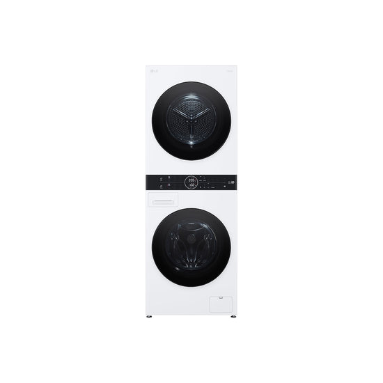 LG WashTower Laundry Center 2.4 cu. ft. Washer 4.2 cu. ft. Ventless Heat Pump Electric Dryer, White - WKHC152HWA