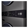 LG WashTower Laundry Center, 5.0 cu. ft Washer & 7.8 cu. ft Ventless Heat Pump Dryer, Black Steel - WKHC252HBA