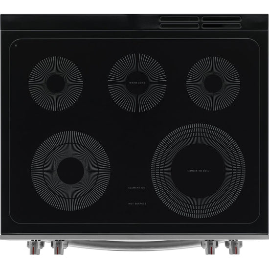 Frigidaire 30 Inch Front Control Electric Range with 5.3 cu. ft. Capacity, Stainless Steel - GCFE305CBF