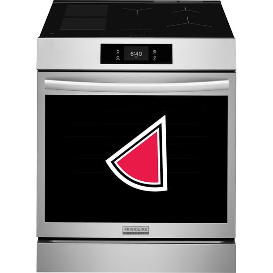 Frigidaire 30 Inch Induction Range with Stone-Baked Pizza, 6.2 cu. ft., Stainless Steel - GCFI307CBF