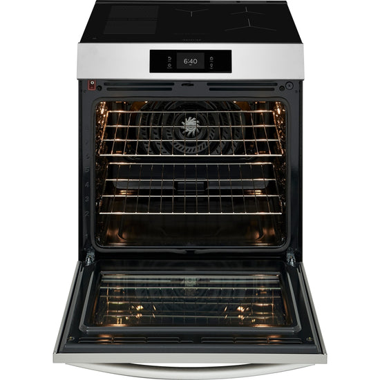 Frigidaire 30 Inch Induction Range with Stone-Baked Pizza, 6.2 cu. ft., Stainless Steel - GCFI307CBF