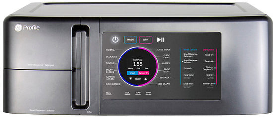 GE Profile 28 Inch Ventless Washer Dryer Combo, Carbon Graphite - PFQ97HSPVDS