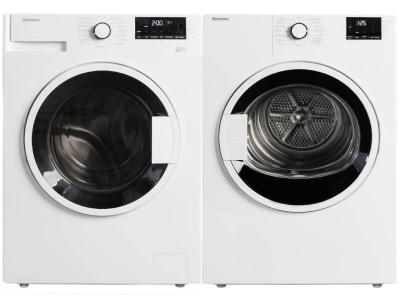 Blomberg Compact Washer 1.9 cu ft & Electric Dryer 3.7 cu ft Bundle - DV17600W/WM72200W