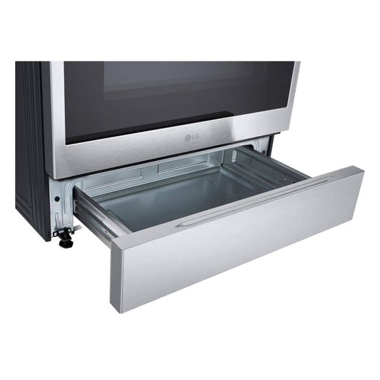 LG 30 Inch Slide-In Electric Range with 6.3 cu. ft. Capacity, PrintProof Stainless Steel - LSEL6335XE