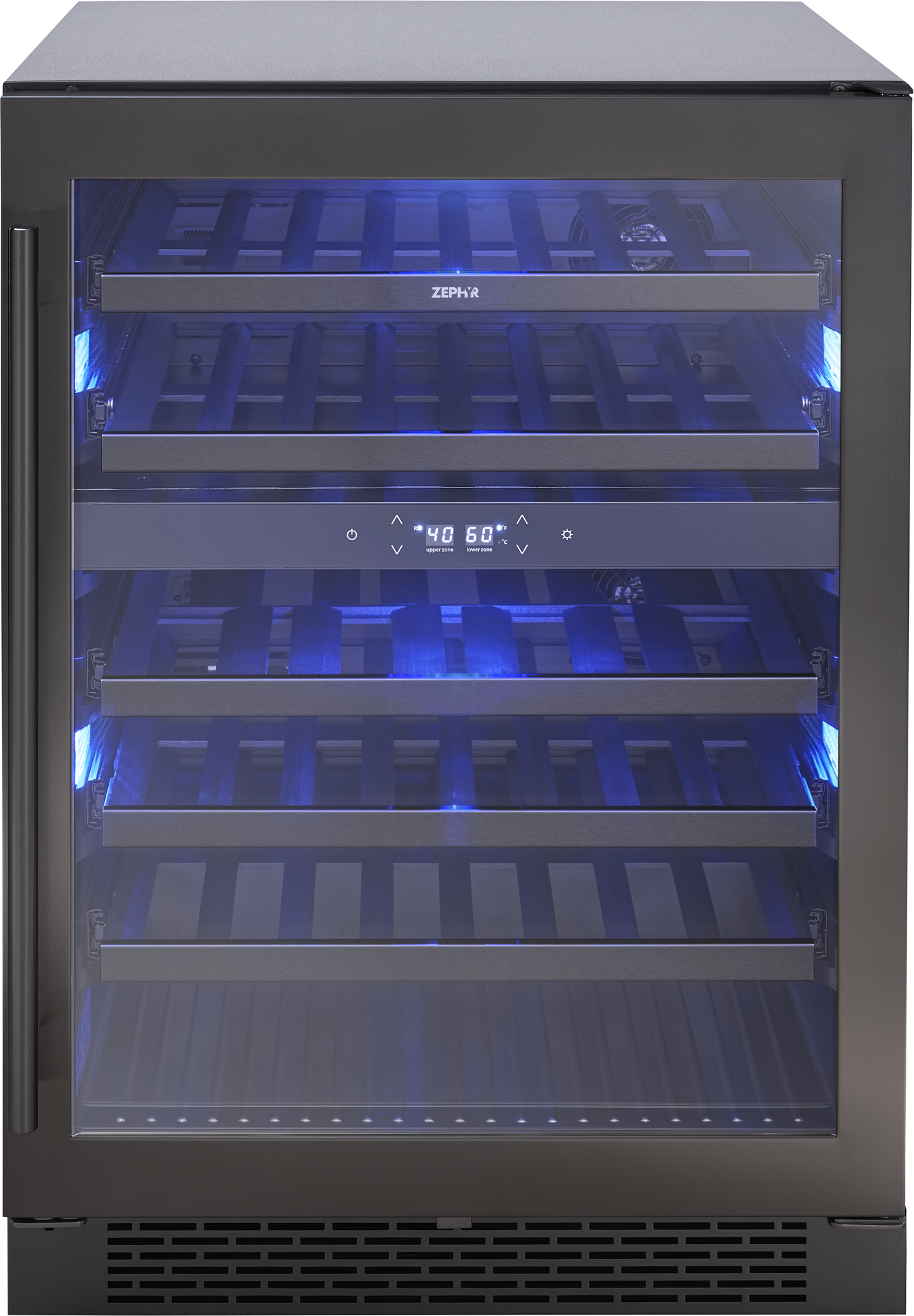 Zephyr 24 Inch Dual Zone Wine Cooler - PRW24C02BBSG