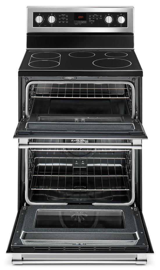 Maytag 30 Inch Double Oven Electric Range with True Convection - YMET8800FZ