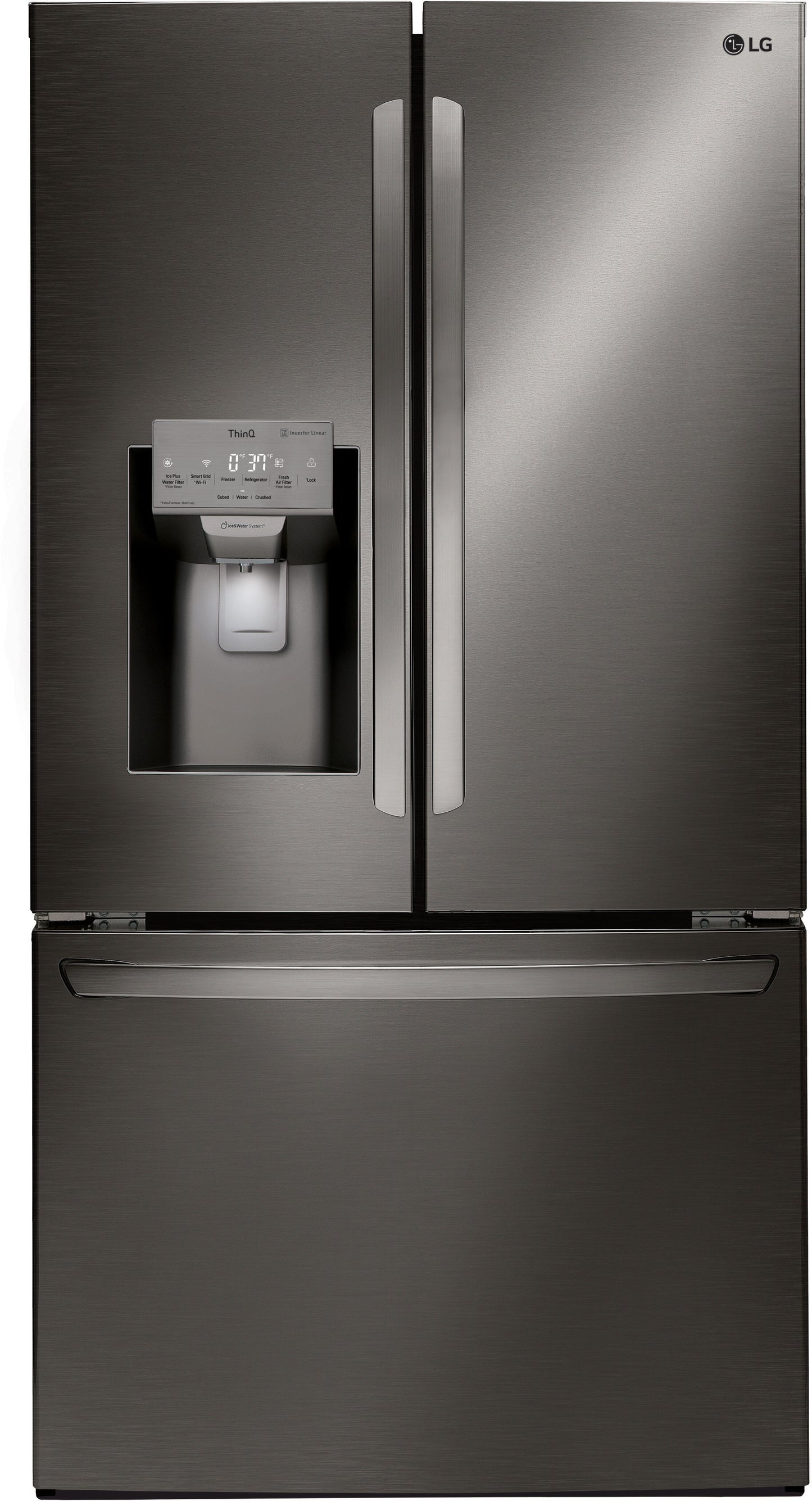 LG 36 INCH COUNTER DEPTH FRENCH DOOR REFRIGERATOR WITH DUAL ICE MAKER - LFXC22526D