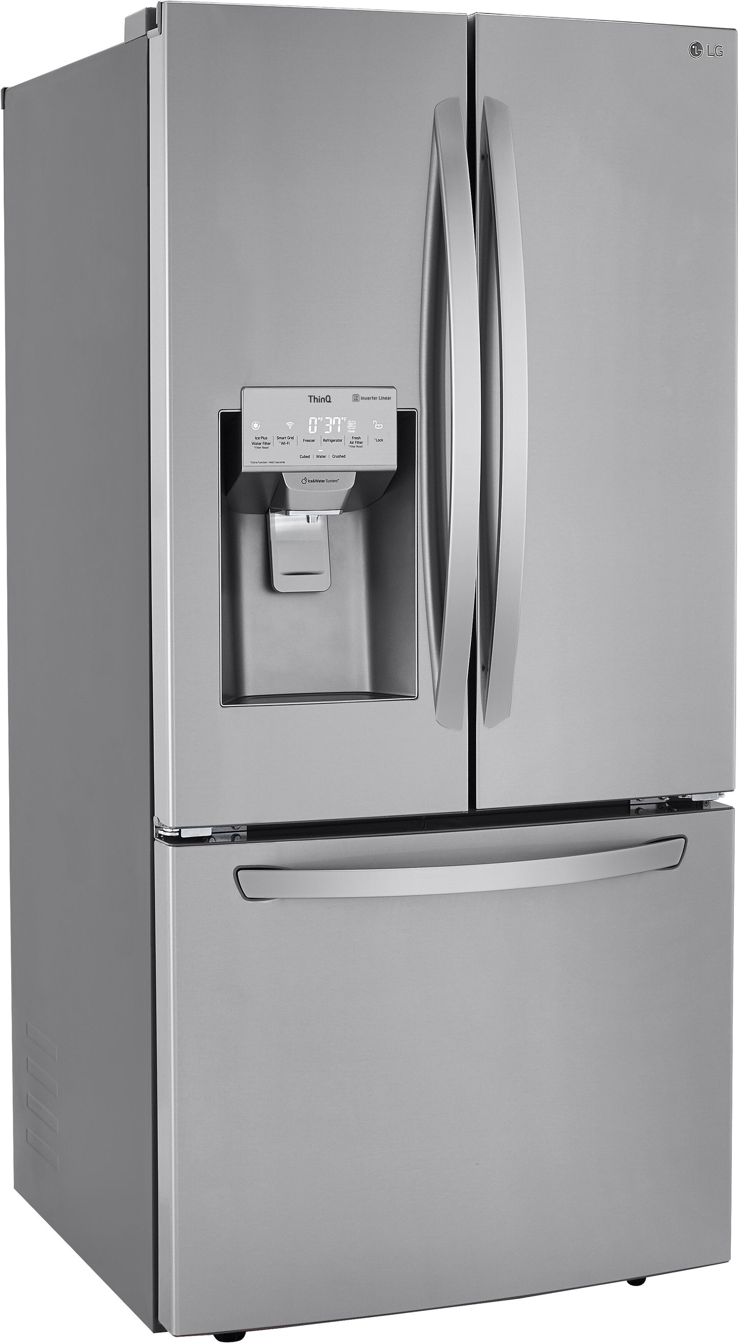 LG 33 Inch Smart French Door Refrigerator with 24.5 Cu. Ft. Capacity - LRFXS2503S