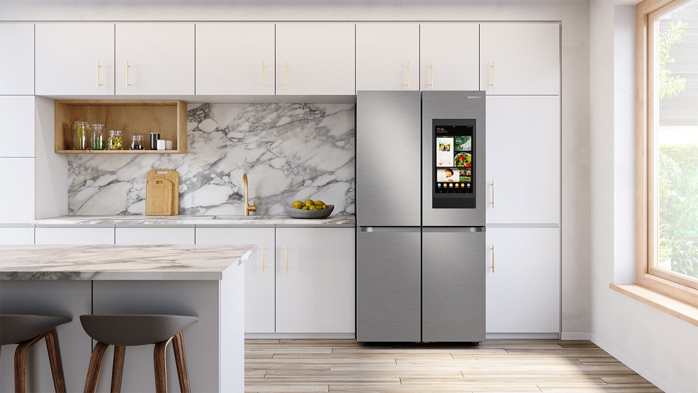 Samsung 36 Inch 4-Door Flex French Door Refrigerator with Family Hub - RF29A9771SR
