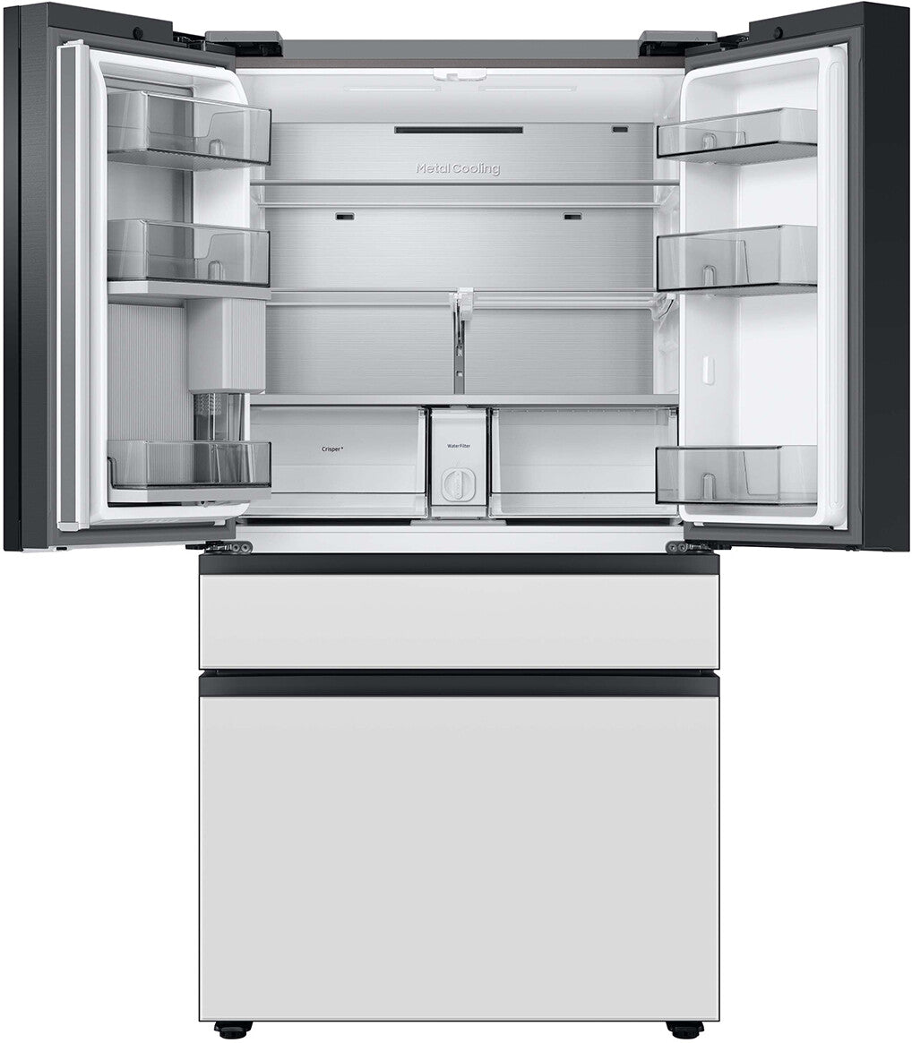 Samsung 36 Inch Smart 4-Door French Door Refrigerator with 29 cu. ft. Total Capacity, Bespoke Panel - RF29BB8600AP
