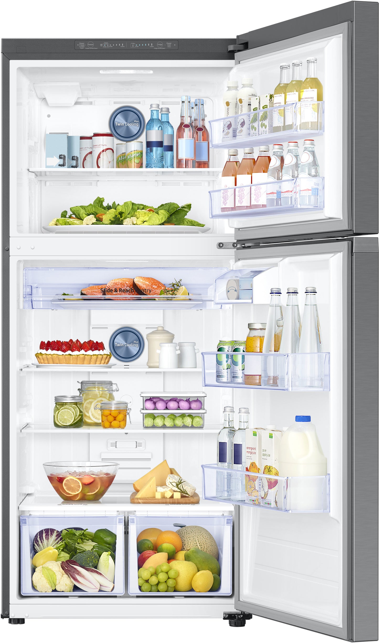 SAMSUNG 29 INCH FREESTANDING TOP MOUNT REFRIGERATOR WITH FLEXZONE - RT18M6213SR