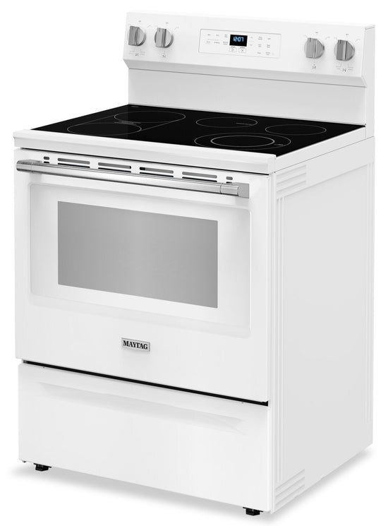 Maytag 30" Electric Range with No-Preheat Air Fry, 5.3 cu. ft. - YMFES6030RW