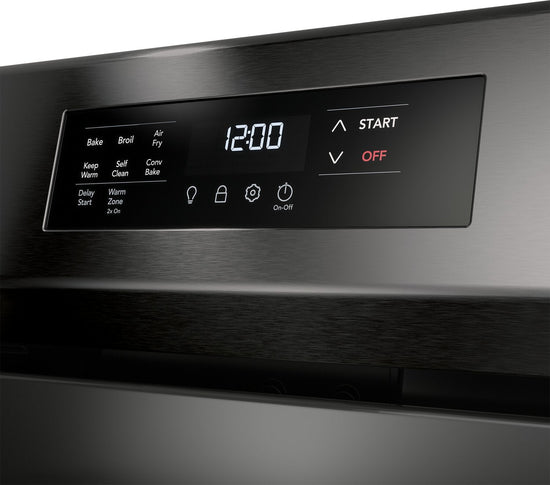 Frigidaire 30 Inch Electric Range with Air Fry, Black Stainless Steel - FCRE308CAD