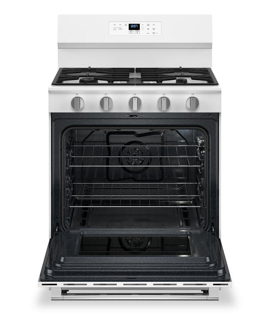 Maytag 5 Cu. Ft. Convection Gas Range with No Preheat Air Fry, White - MFGS6030RW