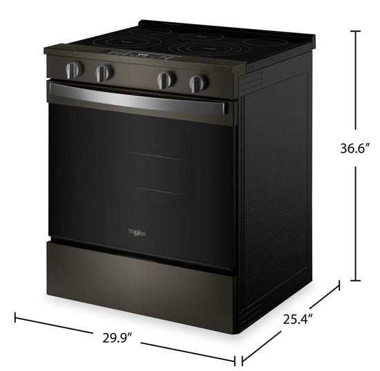 Whirlpool 30 Inch Electric Range with Air Cooking Technology - YWSES5030SV