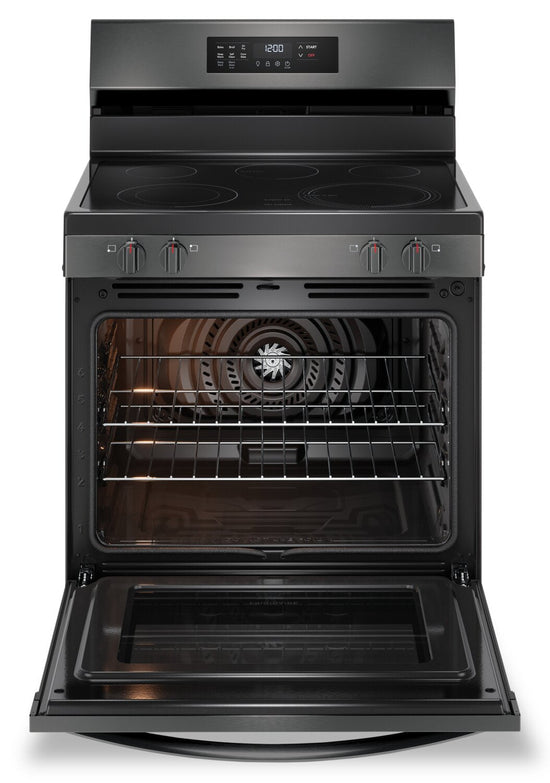 Frigidaire 30 Inch Electric Range with Air Fry, Black Stainless Steel - FCRE308CAD