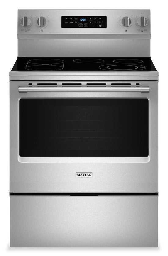 Maytag 30 Inch Electric Range with No Preheat Air Fry, Stainless Steel - YMFES6030RZ
