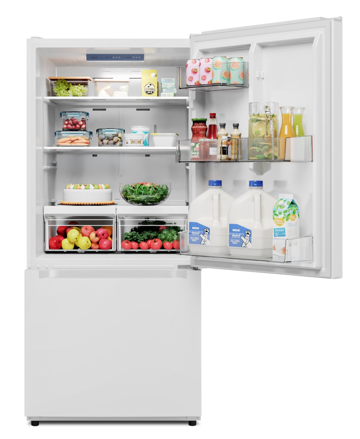 Midea 18.7 Cu. Ft. Bottom-Freezer Refrigerator - MRB19B7AWW