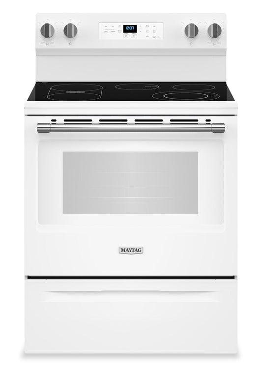 Maytag 30" Electric Range with No-Preheat Air Fry, 5.3 cu. ft. - YMFES6030RW