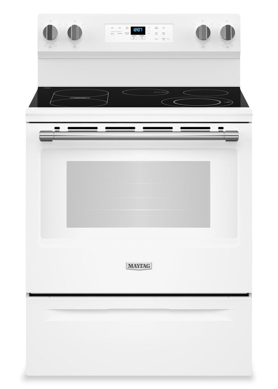 Maytag 30" Electric Range with No-Preheat Air Fry, 5.3 cu. ft. - YMFES6030RW