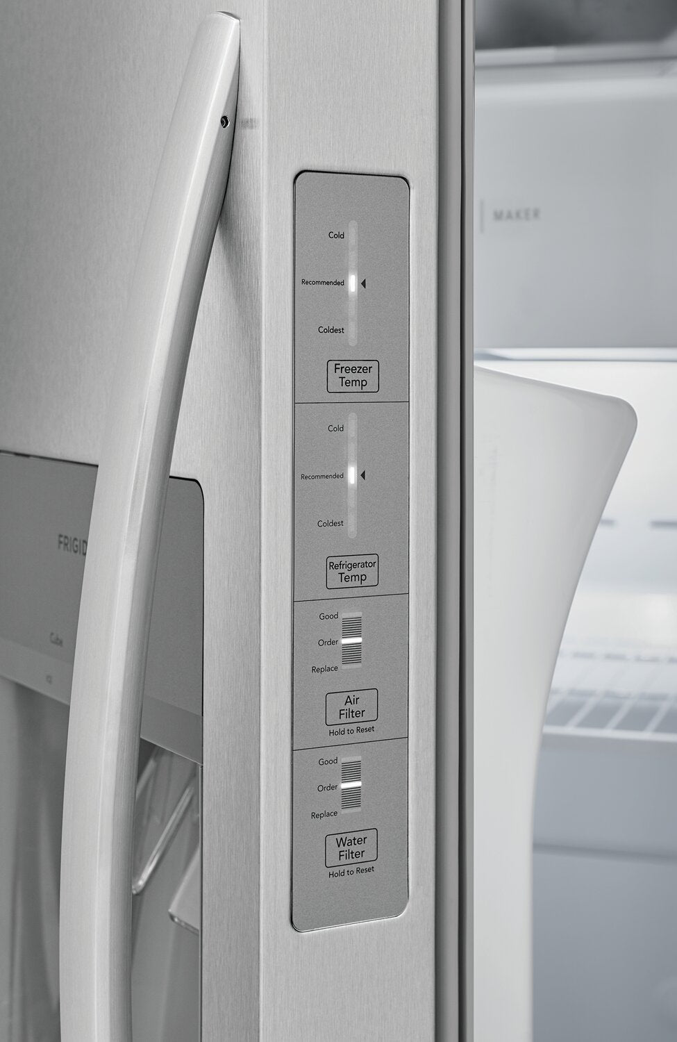 Frigidaire 33 Inch Side-by-Side Refrigerator, Stainless Steel - FRSS2323AS