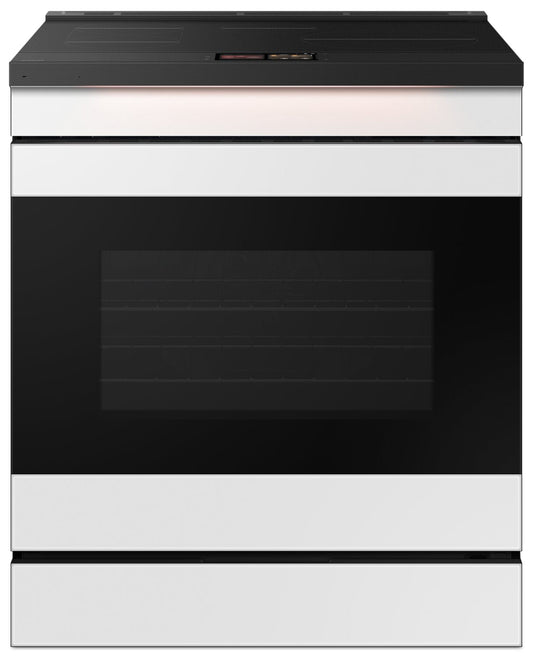 SAMSUNG 6.3 CU. FT. SMART INDUCTION RANGE WITH OVEN CAMERA, WHITE GLASS - NSI6DB990012AC