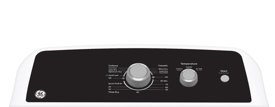 GE 6.2 Cu. Ft. Electric Dryer, White - GTX34EBMRWS