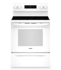 Whirlpool 30 Inch Electric Range with Air Cooking Technology, No Preheat Air Fry, White - YWFES5030RW
