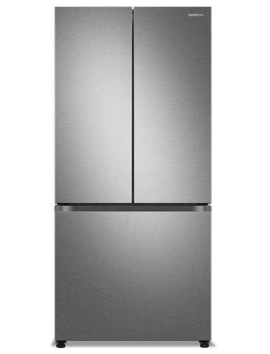 Samsung 33 Inch 24.5 Cu. Ft. French Door Refrigerator with Dual Auto Ice Maker, Stainless Steel - RF25C5151SR/AA