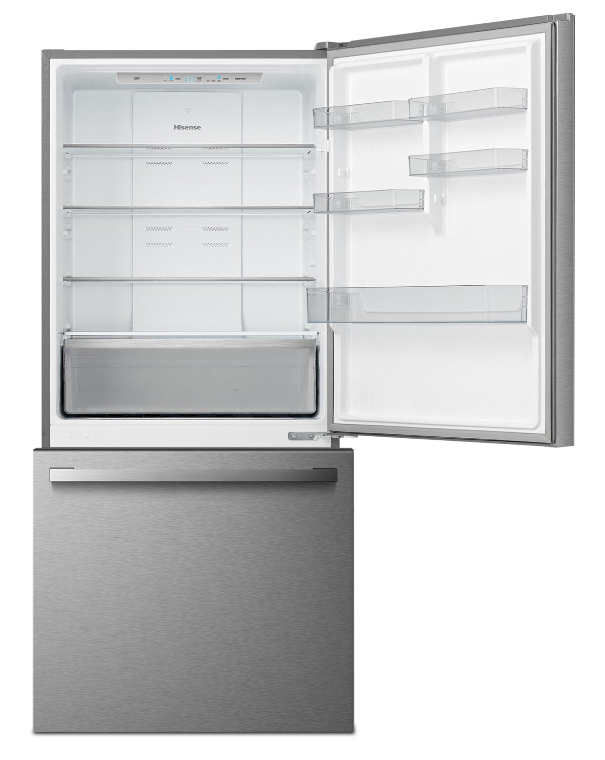 HISENSE TITANIUM 31.1 INCH 17 CU. FT. BOTTOM-MOUNT REFRIGERATOR - RB17A2CSE