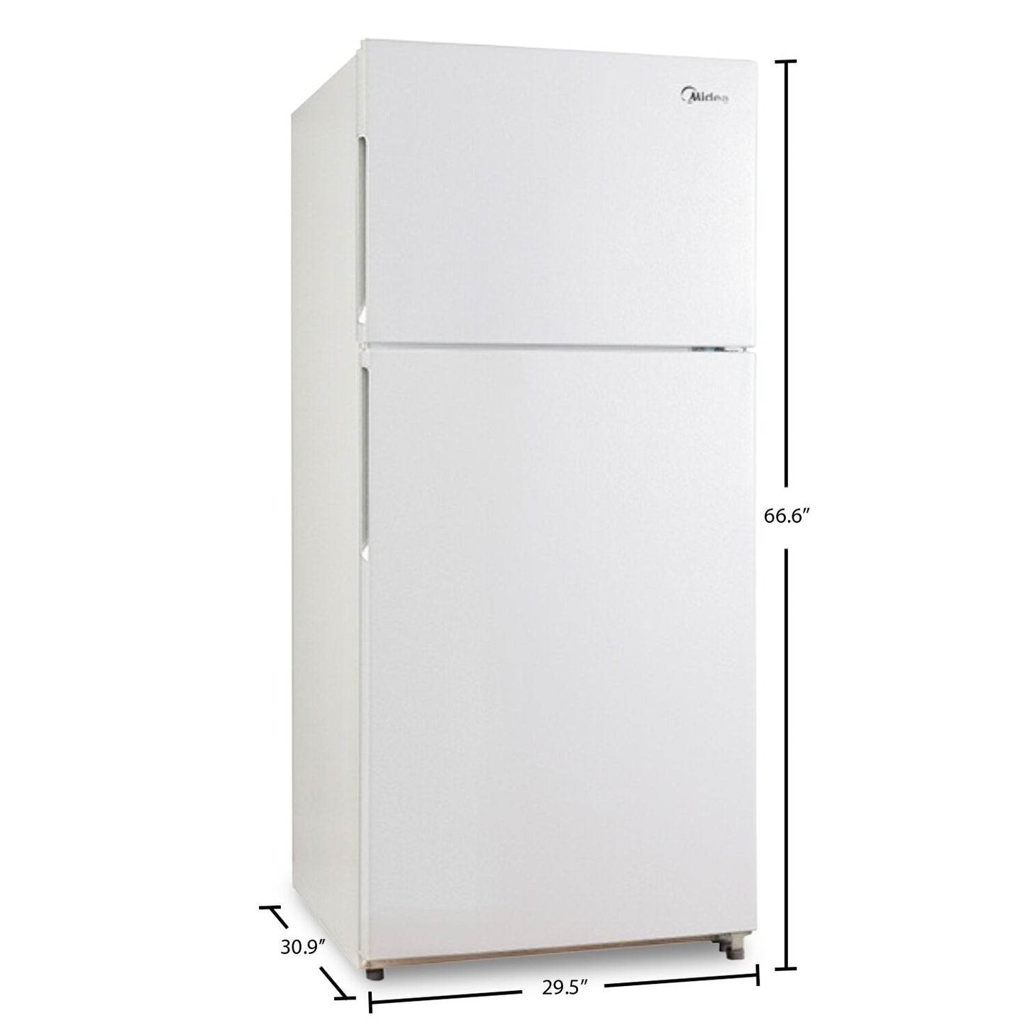 Midea 18 Cu. Ft. Top-Freezer Refrigerator in White - MRT18S4AWW